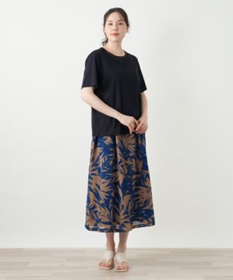 刺繍クルーネックカットソー【Ｌｅｉｌｉａｎ　ＷＨＩＴＥ　ＬＡＢＥＬ】