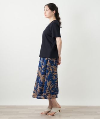 刺繍クルーネックカットソー【Ｌｅｉｌｉａｎ　ＷＨＩＴＥ　ＬＡＢＥＬ】