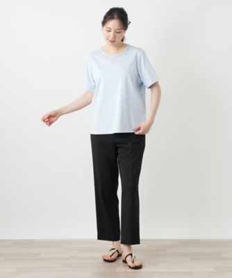 刺繍クルーネックカットソー【Ｌｅｉｌｉａｎ　ＷＨＩＴＥ　ＬＡＢＥＬ】