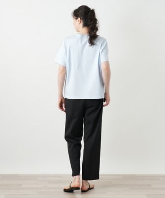刺繍クルーネックカットソー【Ｌｅｉｌｉａｎ　ＷＨＩＴＥ　ＬＡＢＥＬ】
