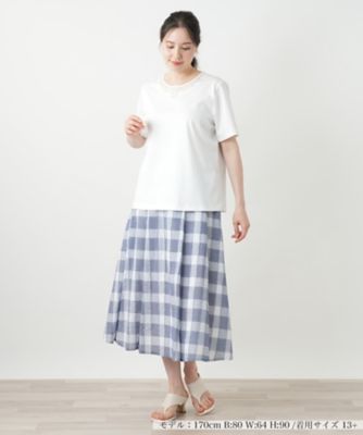 刺繍クルーネックカットソー【Ｌｅｉｌｉａｎ　ＷＨＩＴＥ　ＬＡＢＥＬ】