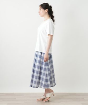 刺繍クルーネックカットソー【Ｌｅｉｌｉａｎ　ＷＨＩＴＥ　ＬＡＢＥＬ】
