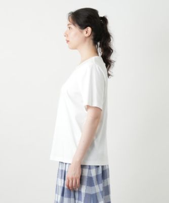 刺繍クルーネックカットソー【Ｌｅｉｌｉａｎ　ＷＨＩＴＥ　ＬＡＢＥＬ】