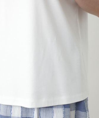 刺繍クルーネックカットソー【Ｌｅｉｌｉａｎ　ＷＨＩＴＥ　ＬＡＢＥＬ】