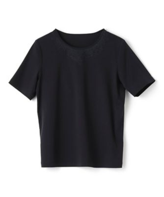刺繍クルーネックカットソー【Ｌｅｉｌｉａｎ　ＷＨＩＴＥ　ＬＡＢＥＬ】