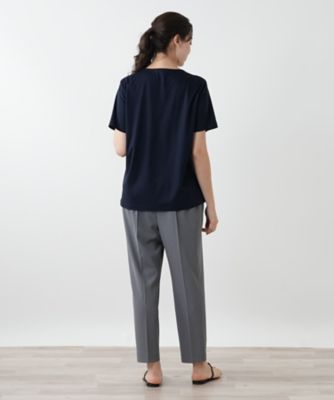 レース切替カットソー【Leilian WHITE LABEL