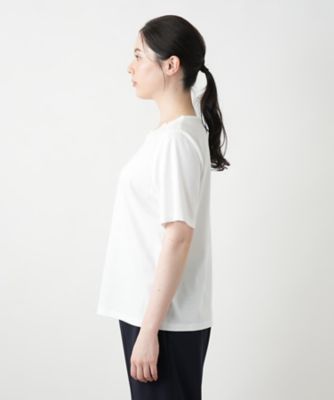 フラワー刺繍Tシャツ【Leilian WHITE LABEL