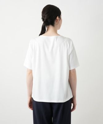 フラワー刺繍Tシャツ【Leilian WHITE LABEL