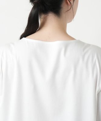 フラワー刺繍Tシャツ【Leilian WHITE LABEL