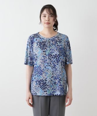 Leilian PLUS HOUSE / レリアンプラスハウス 【店舗人気】フラワーモチーフカットソー【Leilian WHITE LABEL】 店舗人気】スパンコールロゴカットソー【プラス企画】|レリアン