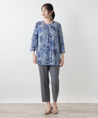 プリントタックカットソー【Ｌｅｉｌｉａｎ　ＷＨＩＴＥ　ＬＡＢＥＬ】