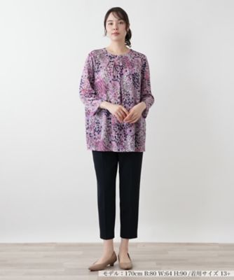 プリントタックカットソー【Ｌｅｉｌｉａｎ　ＷＨＩＴＥ　ＬＡＢＥＬ】