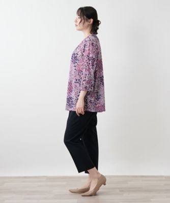 プリントタックカットソー【Ｌｅｉｌｉａｎ　ＷＨＩＴＥ　ＬＡＢＥＬ】
