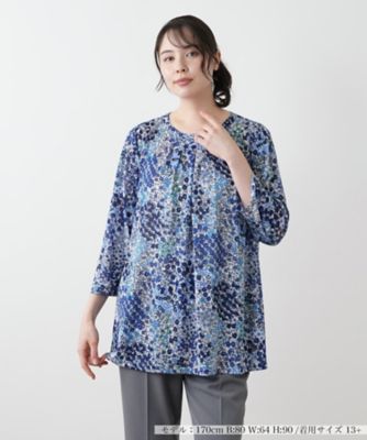 プリントタックカットソー【Ｌｅｉｌｉａｎ　ＷＨＩＴＥ　ＬＡＢＥＬ】