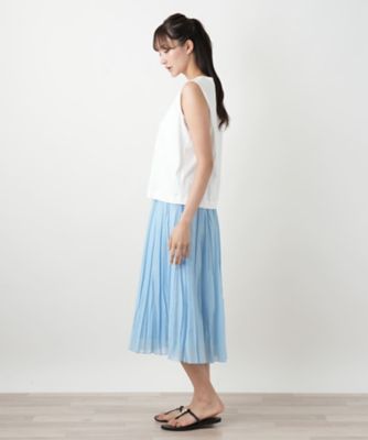 【店舗人気】ノースリーブカットソー【Ｌｅｉｌｉａｎ　ＷＨＩＴＥ　ＬＡＢＥＬ】