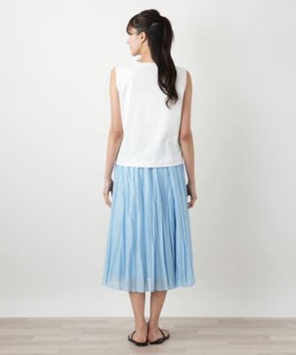 【店舗人気】ノースリーブカットソー【Ｌｅｉｌｉａｎ　ＷＨＩＴＥ　ＬＡＢＥＬ】