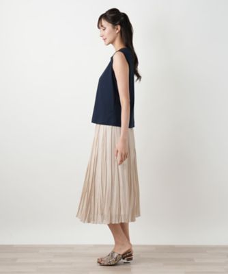 【店舗人気】ノースリーブカットソー【Ｌｅｉｌｉａｎ　ＷＨＩＴＥ　ＬＡＢＥＬ】