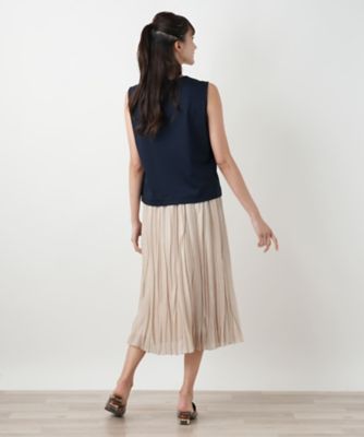 【店舗人気】ノースリーブカットソー【Ｌｅｉｌｉａｎ　ＷＨＩＴＥ　ＬＡＢＥＬ】