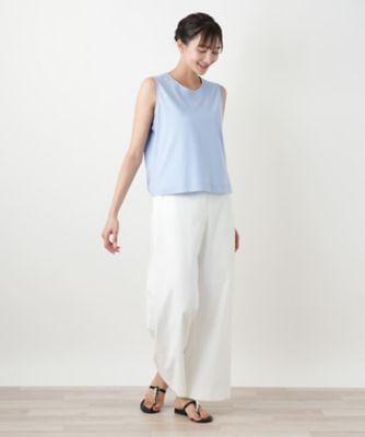 【店舗人気】ノースリーブカットソー【Ｌｅｉｌｉａｎ　ＷＨＩＴＥ　ＬＡＢＥＬ】