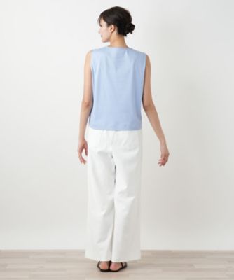 【店舗人気】ノースリーブカットソー【Ｌｅｉｌｉａｎ　ＷＨＩＴＥ　ＬＡＢＥＬ】