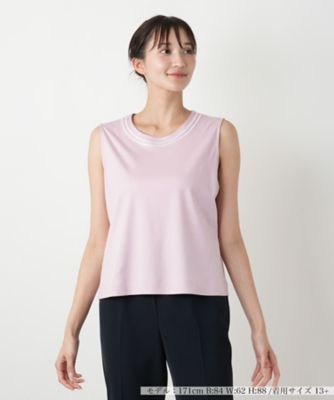 【店舗人気】ノースリーブカットソー【Ｌｅｉｌｉａｎ　ＷＨＩＴＥ　ＬＡＢＥＬ】
