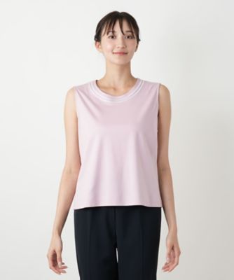 【店舗人気】ノースリーブカットソー【Ｌｅｉｌｉａｎ　ＷＨＩＴＥ　ＬＡＢＥＬ】