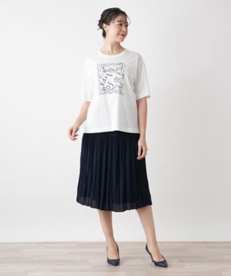 【店舗人気】スパンコール刺繍Ｔシャツ【Ｌｅｉｌｉａｎ　ＷＨＩＴＥ　ＬＡＢＥＬ】