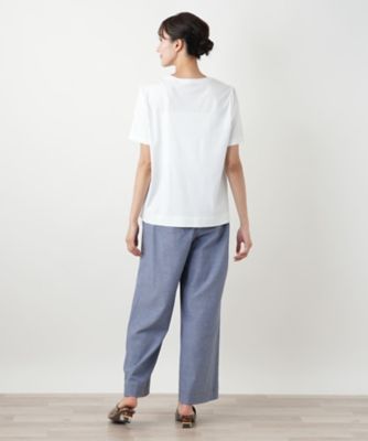 リボンモチーフプリントＴシャツ【Ｌｅｉｌｉａｎ　ＷＨＩＴＥ　ＬＡＢＥＬ】