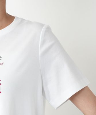 リボンモチーフプリントＴシャツ【Ｌｅｉｌｉａｎ　ＷＨＩＴＥ　ＬＡＢＥＬ】