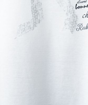 リボンモチーフプリントＴシャツ【Ｌｅｉｌｉａｎ　ＷＨＩＴＥ　ＬＡＢＥＬ】