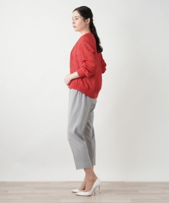 Vネックカーディガン【Leilian WHITE LABEL