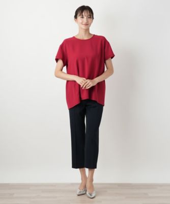 バックギャザー切替カットソー【Ｌｅｉｌｉａｎ　ＷＨＩＴＥ　ＬＡＢＥＬ】