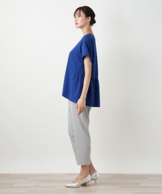 バックギャザー切替カットソー【Ｌｅｉｌｉａｎ　ＷＨＩＴＥ　ＬＡＢＥＬ】