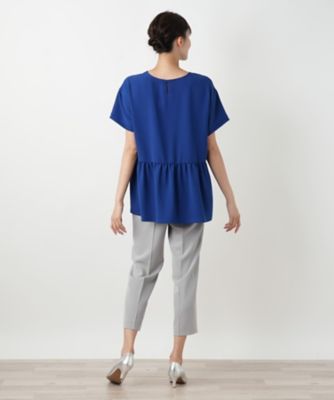 バックギャザー切替カットソー【Ｌｅｉｌｉａｎ　ＷＨＩＴＥ　ＬＡＢＥＬ】