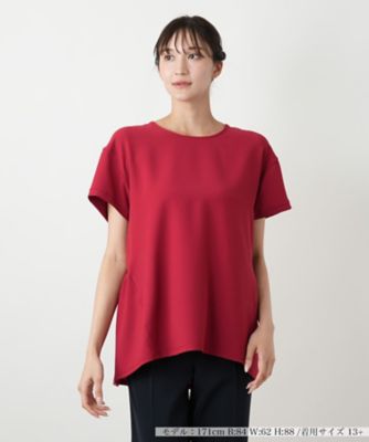 バックギャザー切替カットソー【Ｌｅｉｌｉａｎ　ＷＨＩＴＥ　ＬＡＢＥＬ】