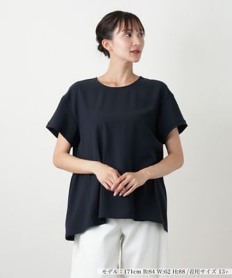 バックギャザー切替カットソー【Ｌｅｉｌｉａｎ　ＷＨＩＴＥ　ＬＡＢＥＬ】