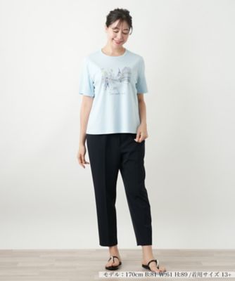プリントカットソー【Leilian WHITE LABEL