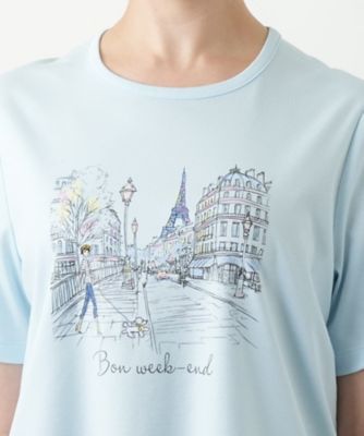 プリントカットソー【Leilian WHITE LABEL