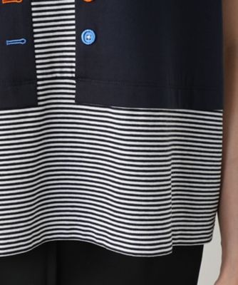 ボタン刺繍Ｔシャツ【Ｌｅｉｌｉａｎ　ＷＨＩＴＥ　ＬＡＢＥＬ】