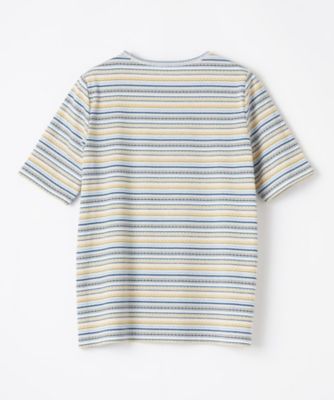 幾何学ボーダーカットソー【Ｌｅｉｌｉａｎ　ＷＨＩＴＥ　ＬＡＢＥＬ】