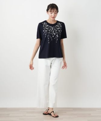 【店舗人気】スパンコール刺繍Ｔシャツ【Ｌｅｉｌｉａｎ　ＷＨＩＴＥ　ＬＡＢＥＬ】