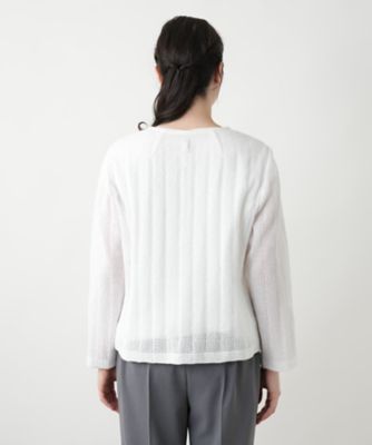 ニットジャケット【Ｌｅｉｌｉａｎ　ＷＨＩＴＥ　ＬＡＢＥＬ】