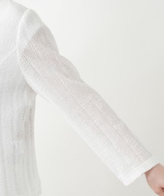 ニットジャケット【Ｌｅｉｌｉａｎ　ＷＨＩＴＥ　ＬＡＢＥＬ】