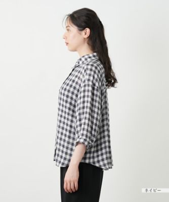 ギンガムチェックブラウス【Leilian WHITE LABEL