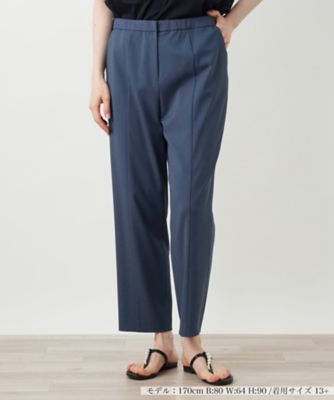 ＜Leilian plus house (Women/大きいサイズ)＞クロップドパンツ【Ｌｅｉｌｉａｎ　ＷＨＩＴＥ　ＬＡＢＥＬ】