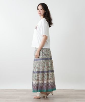 刺繍プリントＴシャツ【Ｌｅｉｌｉａｎ　ＷＨＩＴＥ　ＬＡＢＥＬ】