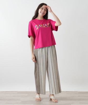 刺繍プリントＴシャツ【Ｌｅｉｌｉａｎ　ＷＨＩＴＥ　ＬＡＢＥＬ】