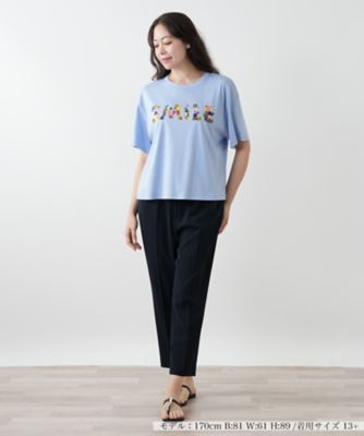 刺繍プリントＴシャツ【Ｌｅｉｌｉａｎ　ＷＨＩＴＥ　ＬＡＢＥＬ】