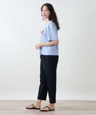 刺繍プリントＴシャツ【Ｌｅｉｌｉａｎ　ＷＨＩＴＥ　ＬＡＢＥＬ】