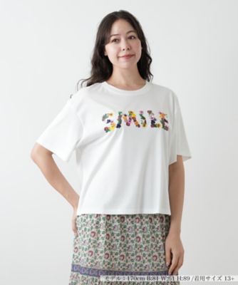 刺繍プリントＴシャツ【Ｌｅｉｌｉａｎ　ＷＨＩＴＥ　ＬＡＢＥＬ】